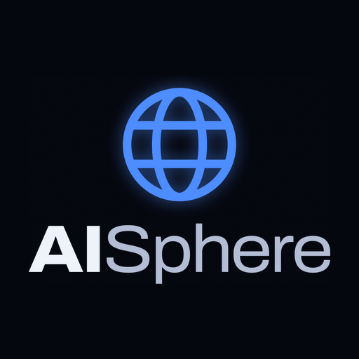 AISphere — Kugelsignet mit Wortmarke